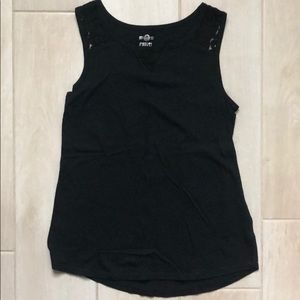 Girls Black Tank Top